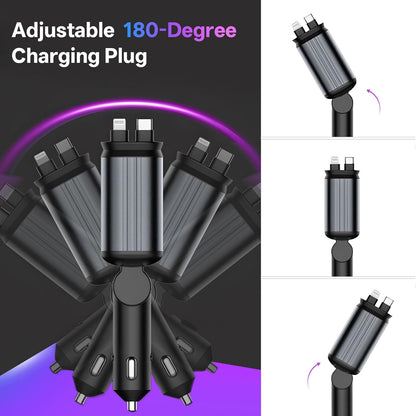 New Car Retractable Fast Car Charger