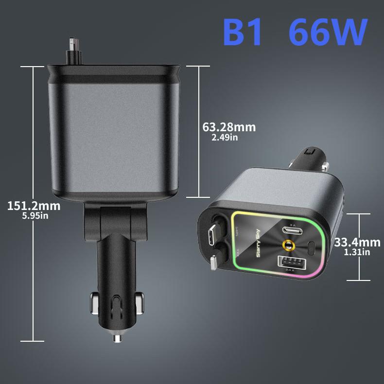 New Car Retractable Fast Car Charger