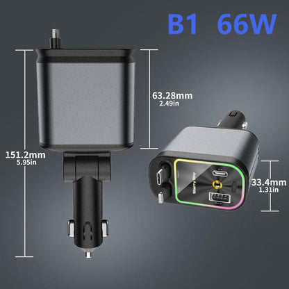 New Car Retractable Fast Car Charger