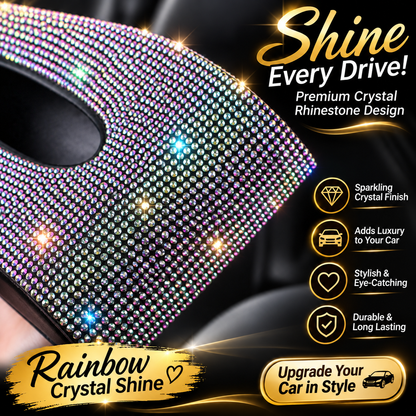 ✨ Crystal Rhinestone Car Tissue Box
