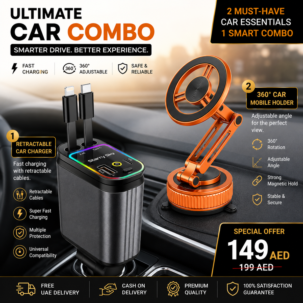 Premium Car Essentials Combo