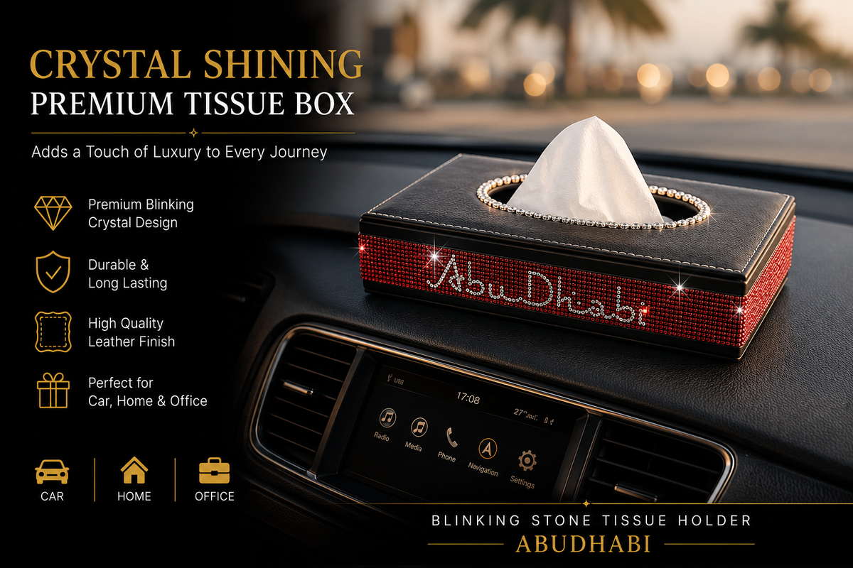Crystal Shining Premium Tissue Box - AbuDhabi ✨