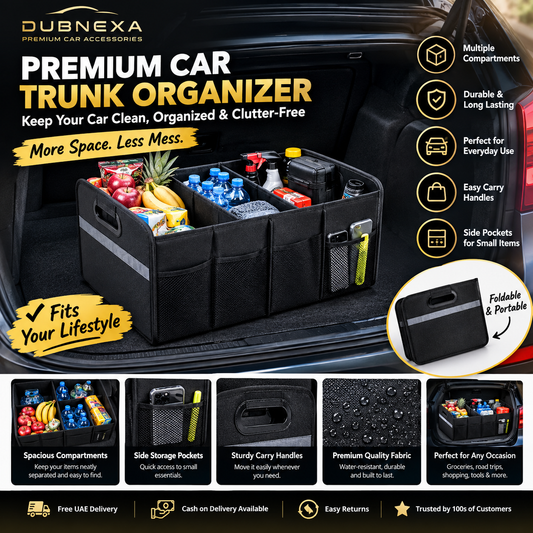 Premium Car Trunk Organizer – Keep Your Car Clean & Organized