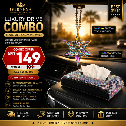 Luxury Combo : Crystal Hanging + Tissue Box