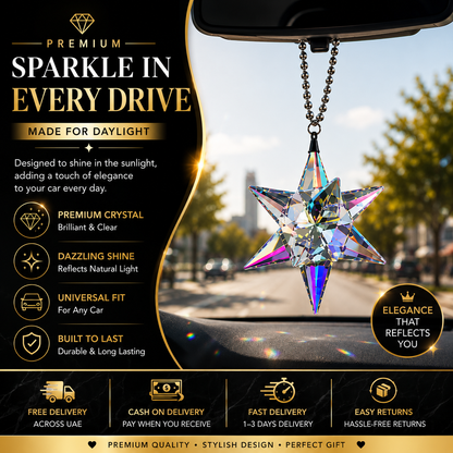 Crystal Star Car Hanging Ornament ✨