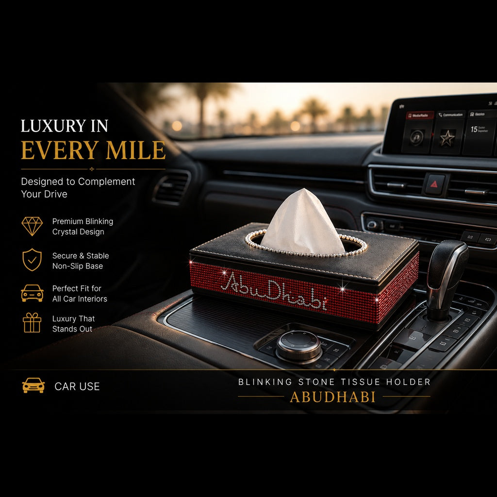 Crystal Shining Premium Tissue Box - AbuDhabi ✨