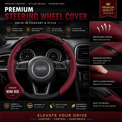 Premium Universal Steering Wheel Cover